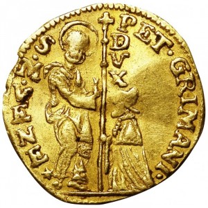 Аверс монеты Венецианская республика, ½ цехина, 1741