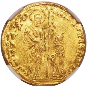 Аверс монеты Венецианская республика, 1 цехин, 1735