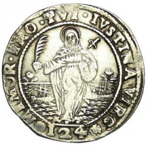 Реверс монеты Венецианская республика, 1 дукатон, 1659-1665