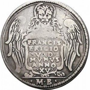 Аверс монеты Венецианская республика, 1 озелла, 1645, Большая пальма