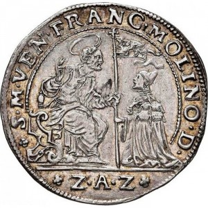 Аверс монеты Венецианская республика, 1 озелла, 1647, Корабль во время бури