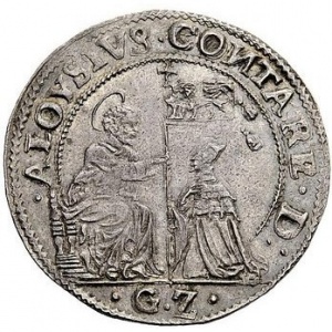 Аверс монеты Венецианская республика, 1 озелла, 1679, Основание Венеции