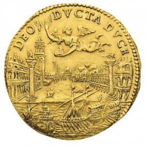 Реверс монеты Венецианская республика, 1 озелла, 1684, Выборы дожа /золото/