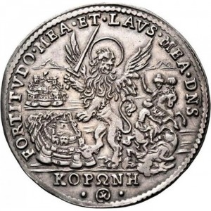 Реверс монеты Венецианская республика, 1 озелла, 1685, Лев с мечом /серебро/