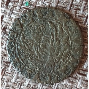 Реверс монеты Венецианская республика, 1 сесино, 1570, Крест с 3-мя заостренными концами, с маленькими ромбами в кажд…