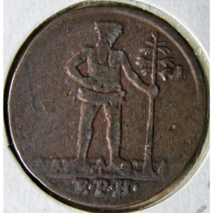 Аверс монеты Брауншвейг-Вольфенбюттель, 1 пфенниг, 1724-1730