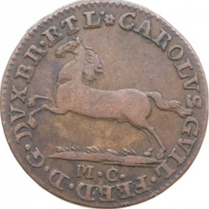 Аверс монеты Брауншвейг-Вольфенбюттель, 1 пфенниг, 1780-1806