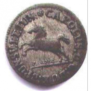 Аверс монеты Брауншвейг-Вольфенбюттель, 2 пфеннига, 1736-1776