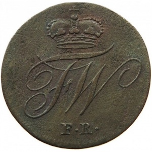 Аверс монеты Брауншвейг-Вольфенбюттель, 2 пфеннига, 1814-1815