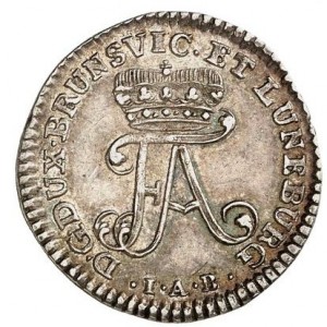 Аверс монеты Брауншвейг-Вольфенбюттель, 4 мариенгроша, 1735