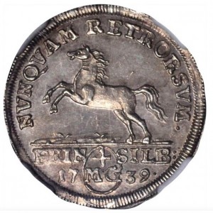 Реверс монеты Брауншвейг-Вольфенбюттель, 4 мариенгроша, 1736-1780
