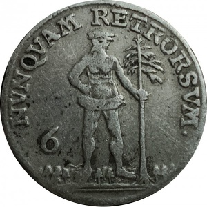 Аверс монеты Брауншвейг-Вольфенбюттель, 6 мариенгрошей, 1735-1780