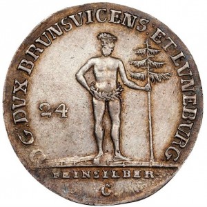 Аверс монеты Брауншвейг-Вольфенбюттель, 24 мариенгроша, 1784-1789