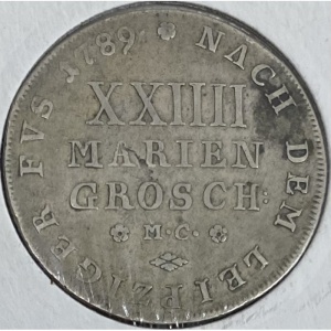 Реверс монеты Брауншвейг-Вольфенбюттель, 24 мариенгроша, 1789-1800, Лошадь на аверсе