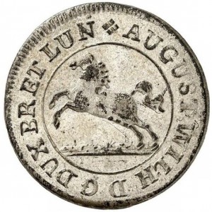 Аверс монеты Брауншвейг-Вольфенбюттель, 2 гроша, 1728, 200 лет Реформации