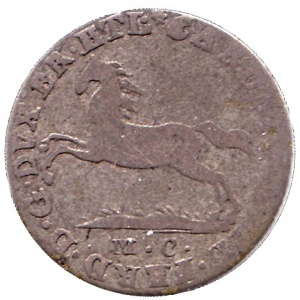 Аверс монеты Брауншвейг-Вольфенбюттель, 1/24 талера, 1780-1802