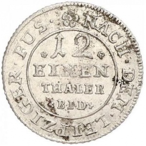 Реверс монеты Брауншвейг-Вольфенбюттель, ¹⁄₁₂ талера, 1733-1734