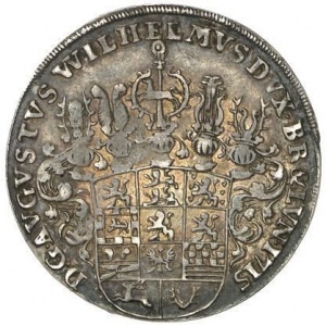Аверс монеты Брауншвейг-Вольфенбюттель, ⅛ талера, 1715-1723