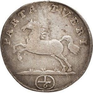 Реверс монеты Брауншвейг-Вольфенбюттель, ⅙ талера, 1715-1717