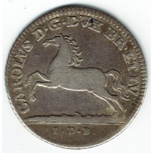 Аверс монеты Брауншвейг-Вольфенбюттель, ⅙ талера, 1764-1780