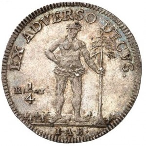 Реверс монеты Брауншвейг-Вольфенбюттель, ¼ талера, 1732-1734