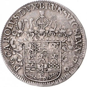 Аверс монеты Брауншвейг-Вольфенбюттель, ¼ талера, 1736-1750
