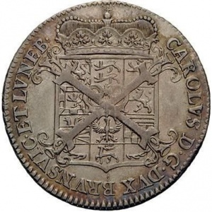 Аверс монеты Брауншвейг-Вольфенбюттель, ¼ талера, 1748