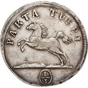 Реверс монеты Брауншвейг-Вольфенбюттель, ⅓ талера, 1715-1716