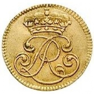 Аверс монеты Брауншвейг-Вольфенбюттель, ¼ дуката, 1716-1717