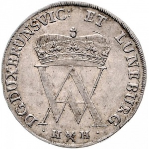 Аверс монеты Брауншвейг-Вольфенбюттель, ⅔ талера, 1716-1730