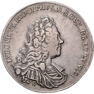 Аверс монеты Брауншвейг-Вольфенбюттель, ⅔ талера, 1731-1735