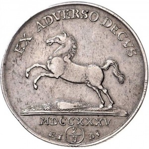Реверс монеты Брауншвейг-Вольфенбюттель, ⅔ талера, 1731-1735