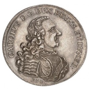 Аверс монеты Брауншвейг-Вольфенбюттель, ⅔ талера, 1737-1740