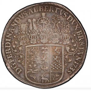 Аверс монеты Брауншвейг-Вольфенбюттель, 1 талер, 1735