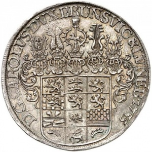 Аверс монеты Брауншвейг-Вольфенбюттель, 1 талер, 1735-1775