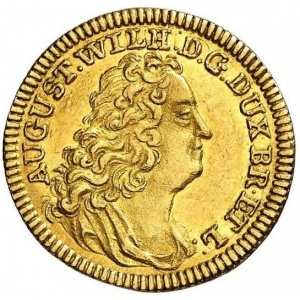 Аверс монеты Брауншвейг-Вольфенбюттель, 1 дукат, 1721