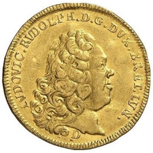 Аверс монеты Брауншвейг-Вольфенбюттель, 1 дукат, 1733