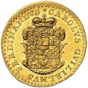 Аверс монеты Брауншвейг-Вольфенбюттель, 1 дукат, 1780