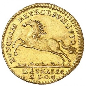 Реверс монеты Брауншвейг-Вольфенбюттель, 2½ талера, 1742-1775