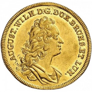 Аверс монеты Брауншвейг-Вольфенбюттель, 2 дуката, 1716-1728