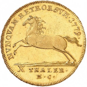 Реверс монеты Брауншвейг-Вольфенбюттель, 10 талеров, 1779