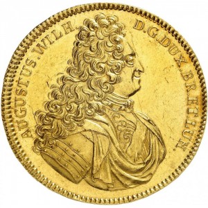 Аверс монеты Брауншвейг-Вольфенбюттель, 10 дукатов, 1720