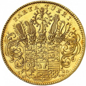 Реверс монеты Брауншвейг-Вольфенбюттель, 10 дукатов, 1720