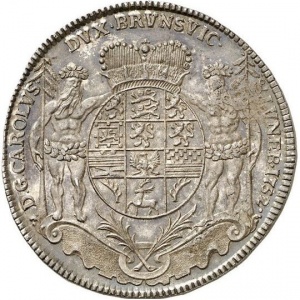 Аверс монеты Брауншвейг-Вольфенбюттель, 1 талер, 1752, Радужная шахта