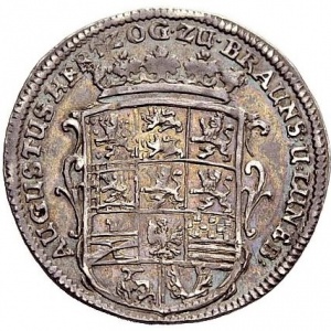 Аверс монеты Брауншвейг-Вольфенбюттель, ¼ талера, 1660-1664