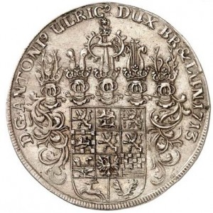Аверс монеты Брауншвейг-Вольфенбюттель, ¼ талера, 1713