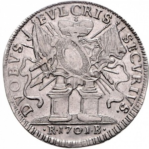 Реверс монеты Брауншвейг-Вольфенбюттель, ½ талера, 1700-1701