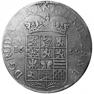Аверс монеты Брауншвейг-Вольфенбюттель, ⅔ талера, 1699-1702