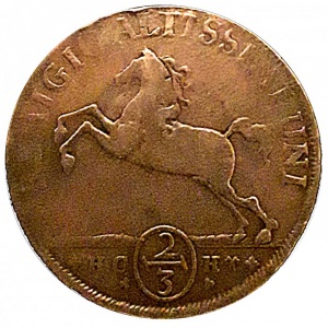 Реверс монеты Брауншвейг-Вольфенбюттель, ⅔ талера, 1699-1702
