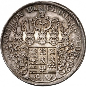 Аверс монеты Брауншвейг-Вольфенбюттель, 1 талер, 1704-1705